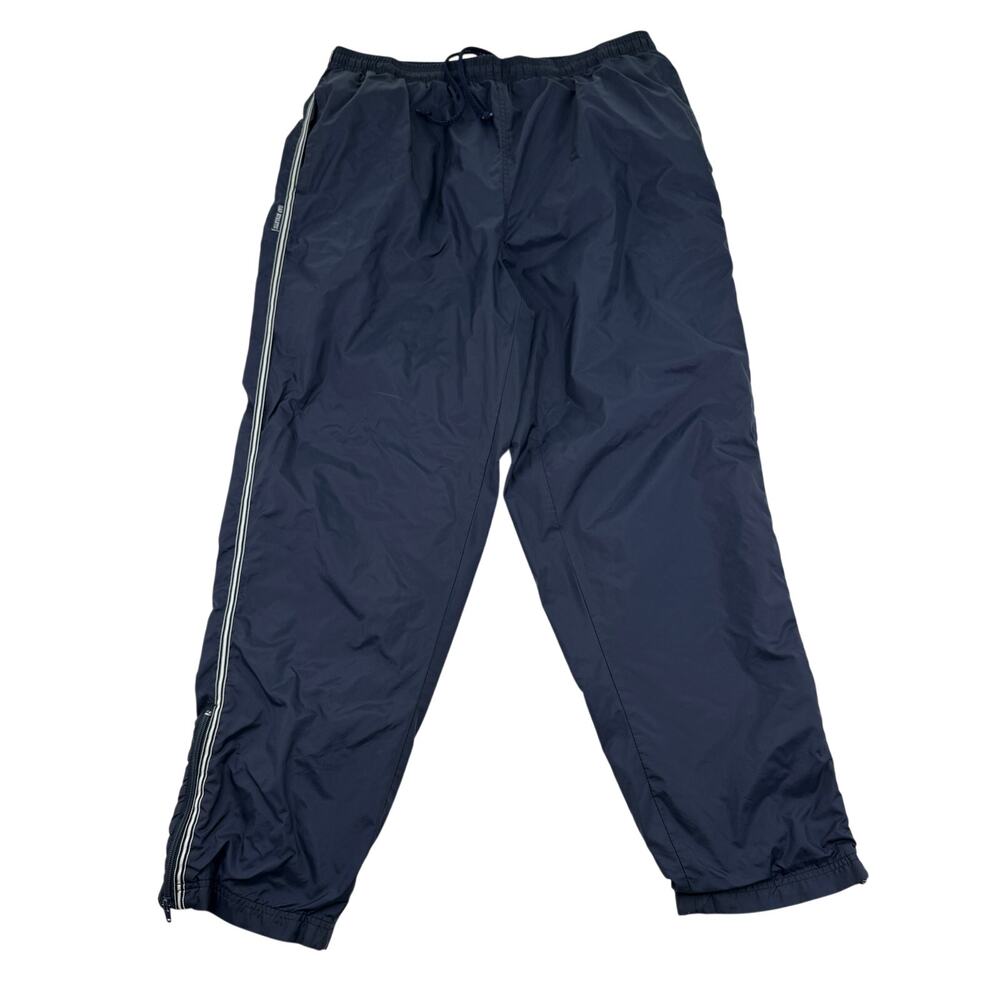 Vintage 90s GAP Nylon Track Pants XL Y2K Swishy Baggy Streetwear Navy